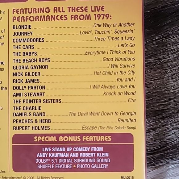 SEALED Burt‎ Sugarman's Midnight Special - Live On Stage 1979 (DVD 2006) - Picture 3 of 3